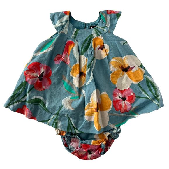 Tea Collection Hibiscus Dress Set (6/9m) - Picture 2 of 14
